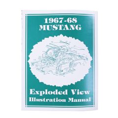 Jim Osborn Reproductions Exploded View Illustration Manual Mustang 1967-1968