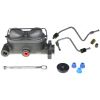 Dual Bowl Master Cylinder Conversion Non Power Drum Brakes OE Steel Kit Mustang 1965-1966