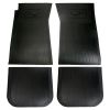 Scott Drake Rubber Floor Mat Set W/ Running Horse Logo Mustang 65-73