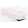 Front Spoiler ABS Plastic Black 1969