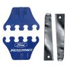 Ford Performance Spark Plug Wire Loom Pair 4-Wire Blue With Ford Racing Logo 289/ 302/ 351W
