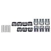 Rear Window Molding Clips And Screws Set Mustang Coupe 1967-1968
