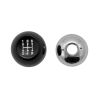CJ Classics Shift Knob Original Style Black With White Shift Pattern 5-Speed 1965-1966