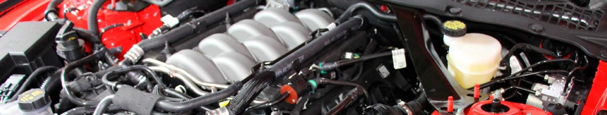Engine An installed cold air intake