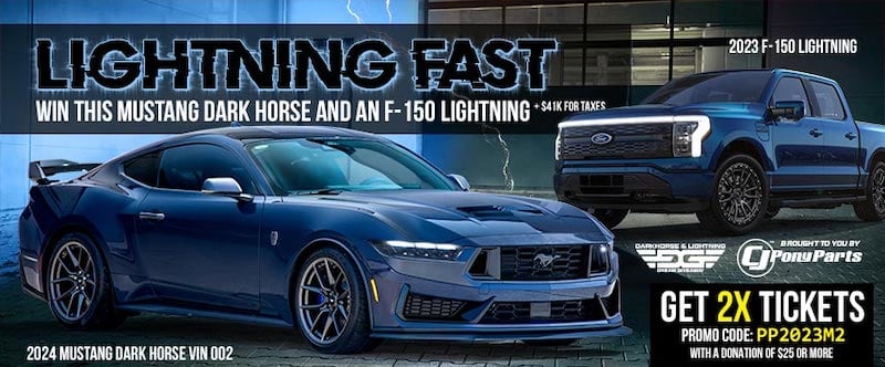 Win a Mustang Dark Horse and F-150 Lightning
