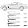 Graphic Express Side Stripe Decal Kit Reverse C-Stripe Boss Style 2005-2009