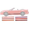 Graphic Express Side Stripe Decal Kit With Mustang Cutout 1979-2004