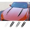 Graphic Express Matte Black Hood Spear Stripe Kit 2015-2017 Mustang V6/EcoBoost/GT